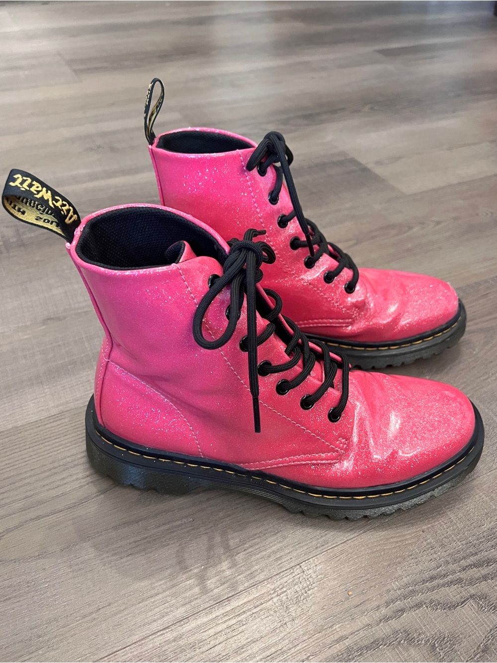 Dr. Martens Luana Pink Sparkly Women’s Boots